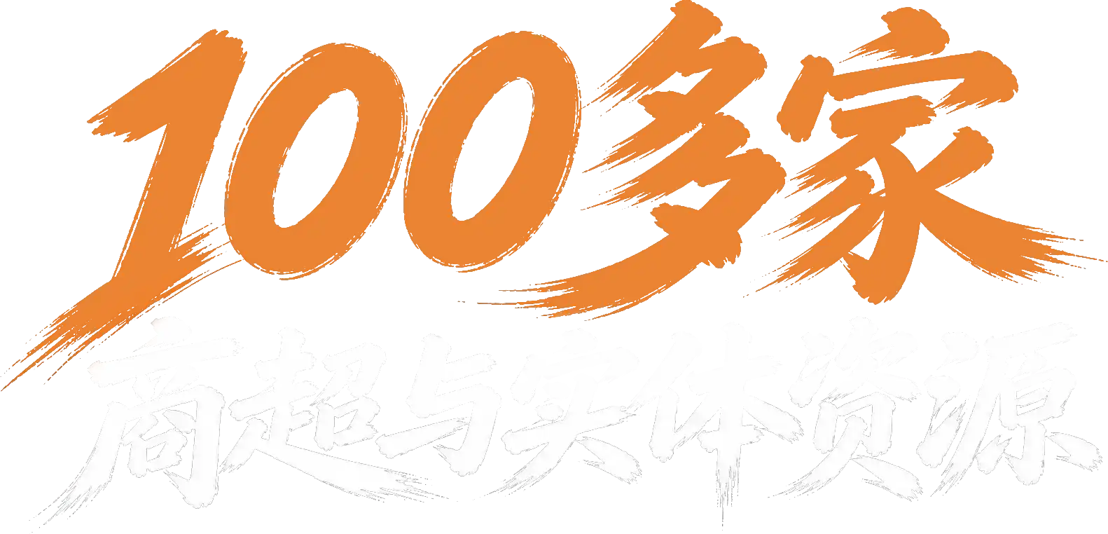 100+商超与实体资源